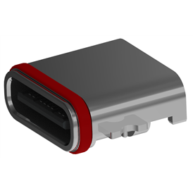 XB-USB 3.1 TYPE-C  24 PIN防水 沉板1.0 前贴后插